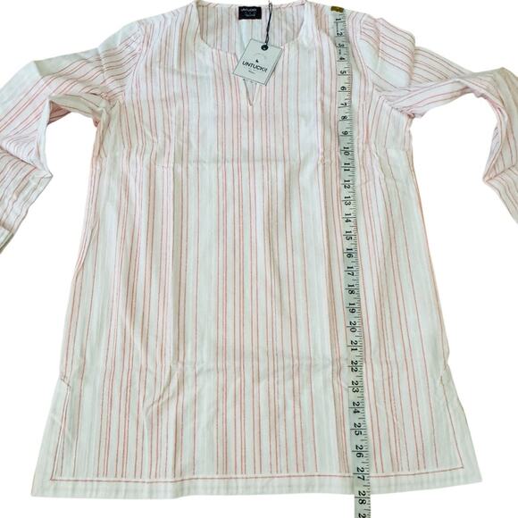 NWT UNTUCKit Durfort Regular Fit Long Sleeve Button Shirt Cotton V Neck Size 6 - Picture 11 of 11